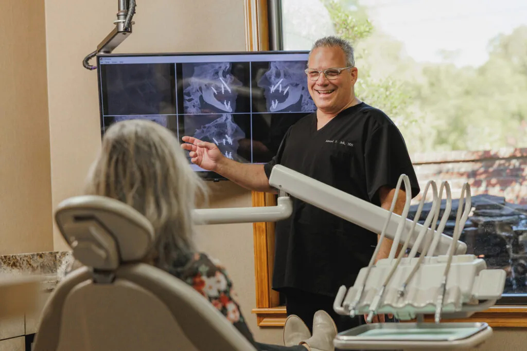 Treatment room with digital CBCT scan imaging at Samuel F. Jirik DDS